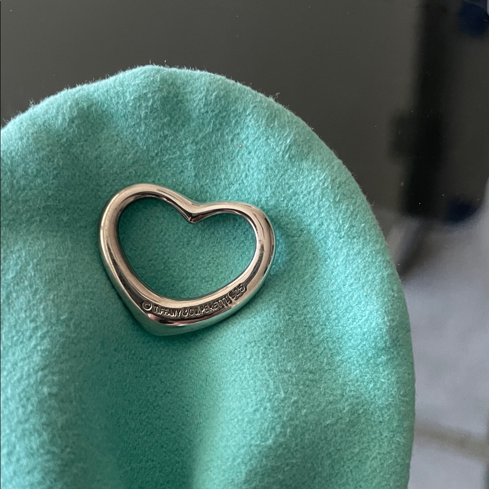 Tiffany & Co. Sterling Silver Open Heart without Chain - Picture 2 of 3